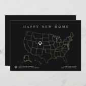 Happy New Home Moving  Aankondiging (Voorkant / Achterkant)