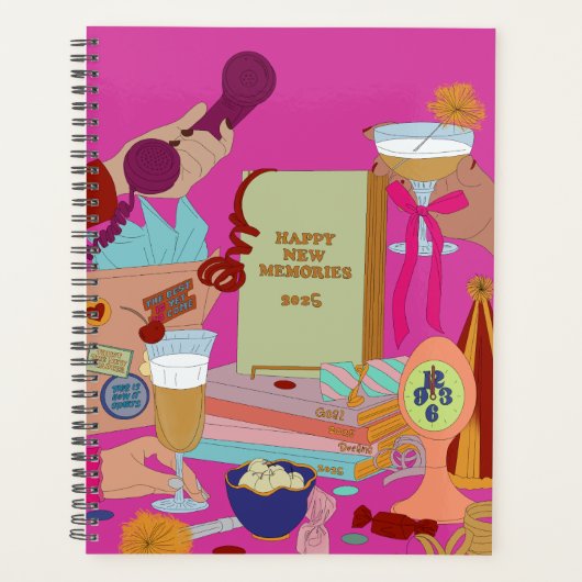 HAPPY NEW MEMORIES SCHEDULE 2025 PLANNER (Voorkant)