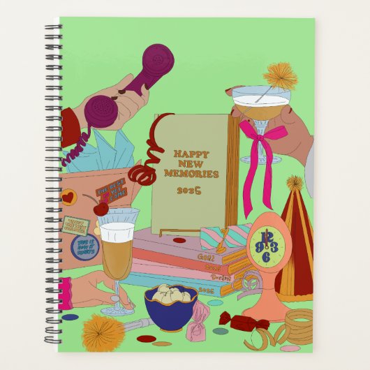 HAPPY NEW MEMORIES SCHEDULE 2025  PLANNER (Voorkant)