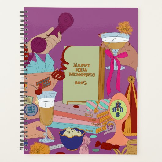 HAPPY NEW MEMORIES SCHEDULE 2025 PLANNER (Voorkant)