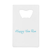 Happy New Run Kredietkaart Flessenopener (Voorkant)