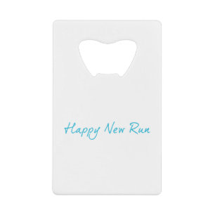 Happy New Run Kredietkaart Flessenopener