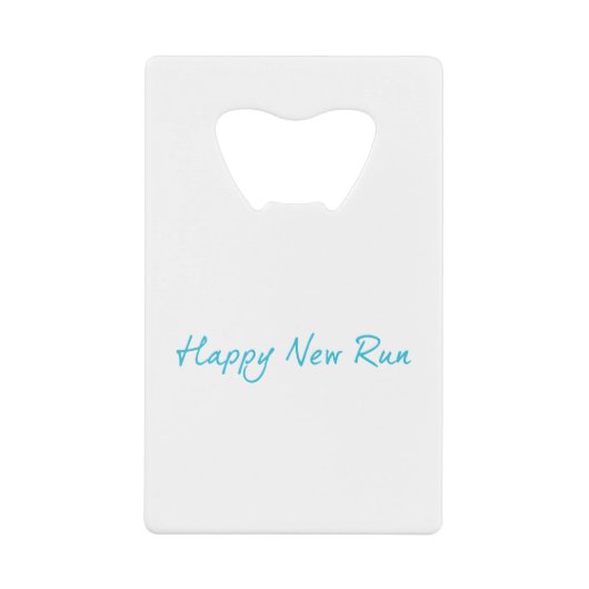 Happy New Run Kredietkaart Flessenopener (Voorkant)