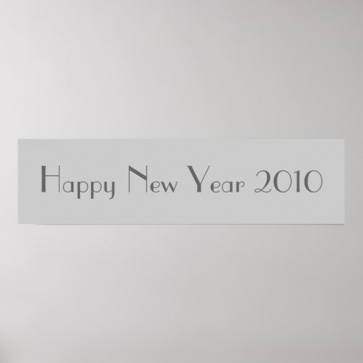 Happy New Year 2010 Banner Poster (Voorkant)