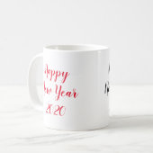 Happy New Year 2020 Cup Koffiemok (Voorkant links)