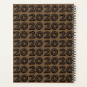 Happy New Year 2020 Funny Coffee Beans Pattern Planner (Achterkant)
