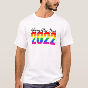 Happy New Year 2022 LGBT Rainbow T-shirt