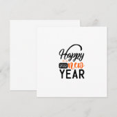Happy New Year 2022 Notitiekaartje (Voorkant / Achterkant)