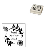 Happy New Year 2022 tampon caoutchouc (Tamponné)
