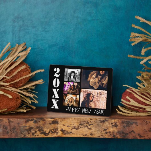 Happy New Year 2023 5 Foto Collage Fotoplaat (Zijkant)