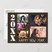 Happy New Year 2023 Greetings 5 Photo Collage Briefkaart (Voorkant / Achterkant)