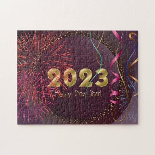 Happy New Year 2023 Puzzle Legpuzzel (Horizontaal)
