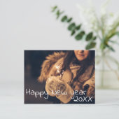 Happy New Year 2023 Script Full Photo Briefkaart (Staand voorkant)