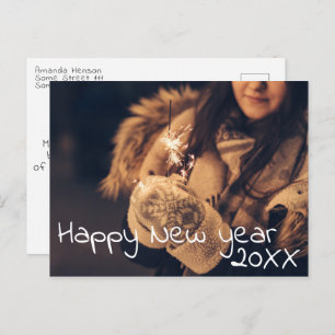 Happy New Year 2023 Script Full Photo Briefkaart