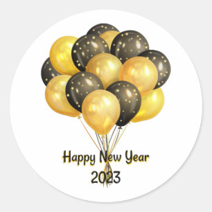 Happy New Year 2023 — Specificaties Ronde Sticker