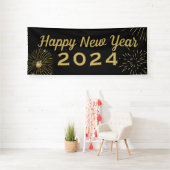 Happy New Year 2025 feestbanner Spandoek (Insitu)