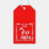 Happy New Year 2026 Cadeaulabel (Achterkant)
