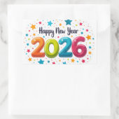 Happy New Year 2026 Celebration Sticker (Sac)
