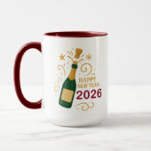 Happy New Year 2026 Champagne | Combo Mug Mok (Links)