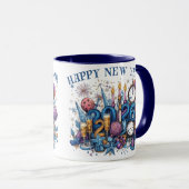 happy new year 2026 coffee mug mok (Voorkant rechts)