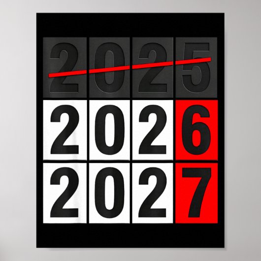 Happy New Year 2026 Coming Soon 2027 67 Meme Six S Poster (Voorkant)