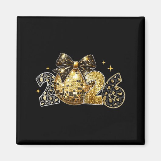 Happy New Year 2026 Coquette New Year Trendy  Magneet (Voorkant)
