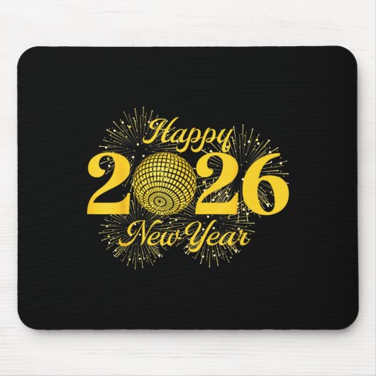 Happy New Year 2026 Countdown Party Trip Matching Muismat (Voorkant)