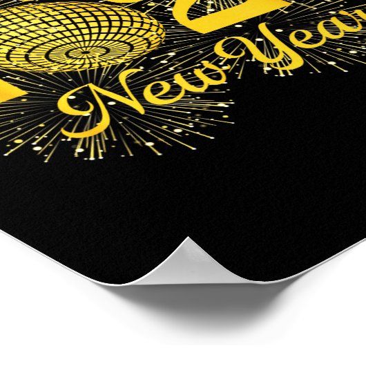 Happy New Year 2026 Countdown Party Trip Matching Poster (Hoek)