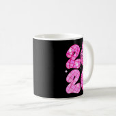 Happy New Year 2026 Disco Ball Nk Coquette Bow Fam Koffiemok (Voorkant rechts)