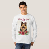 Happy New Year 2026 Dog Long Sleeve Shirt (Voorkant volledig)