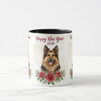 Happy New Year 2026 Dog Lover Mug Mok
