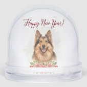 Happy New Year 2026 Dog Snow globe Gift (Arrière)