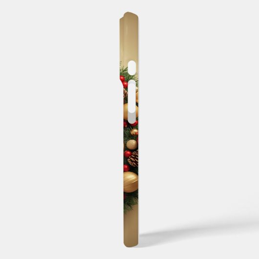 happy new year 2026 elegant wreath Case-Mate iPhone case (Achterkant / Links)