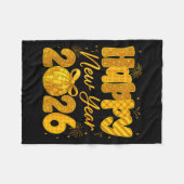 Happy New Year 2026 Eve Party Gold Family Matching Fleece Deken (Voorkant (Horizontaal))