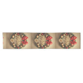 happy new year 2026 festive wreath runner korte tafelloper (Horizontaal)