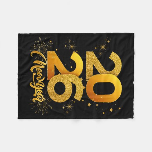 Happy New Year 2026 Fleece Deken (Voorkant (Horizontaal))