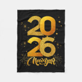 Happy New Year 2026 Fleece Deken (Voorkant)