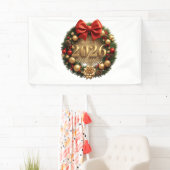 happy new year 2026 golden wreath spandoek (Insitu)