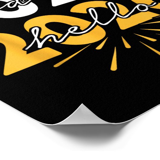 Happy New Year 2026 Goodbye 2025 Hello 2026 Poster (Hoek)