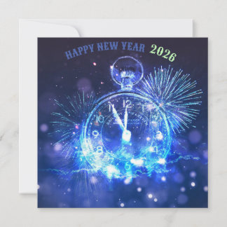 Happy new year 2026 holiday card  kaart