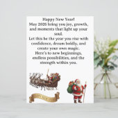 Happy New Year 2026 – Inspirational Greeting Card (Staand voorkant)