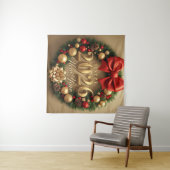 happy new year 2026 luxury wreath party backdrop wandkleed (In Situ (horizontaal))