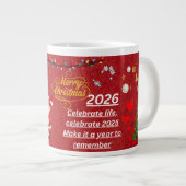 “Happy New Year 2026 Mug – Celebrate with Sparkle  (Devant droit)