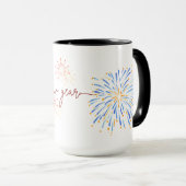 Happy New Year 2026 Mug – Fireworks & Celebration Mok (Voorkant rechts)