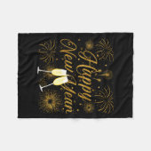 Happy New Year 2026 New Years Eve Party Countdown Fleece Deken (Voorkant (Horizontaal))