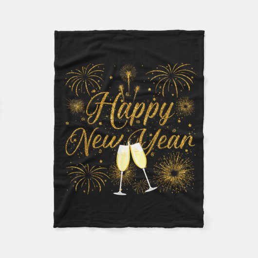 Happy New Year 2026 New Years Eve Party Countdown Fleece Deken (Voorkant)