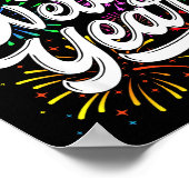 Happy New Year 2026 New Year's Eve Party Countdown Poster (Hoek)