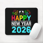 Happy New Year 2026 Nye Party - Funny New Years Ev Muismat (Met muis)