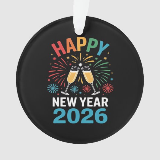 Happy New Year 2026 Party Funny New Years Eve 2026 Ornament (voorkant)