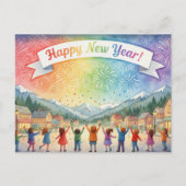 HAPPY NEW YEAR 2026 Postcard Briefkaart (Voorkant)
